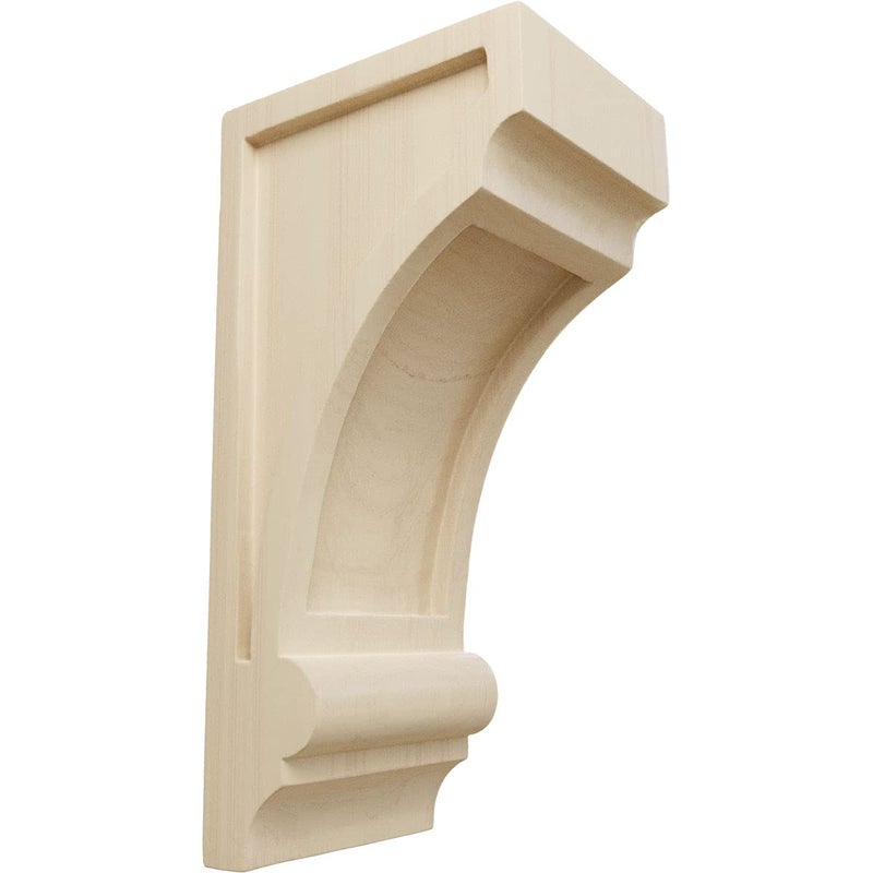 إيكينا ميلوورك Ekena Millwork CORW04X05X10DIRW Diane حواف خشبية غائرة 4 بوصة عرض × 5 بوصة عمق × 10 بوصة ارتفاع خشب مطاطي - Image 1
